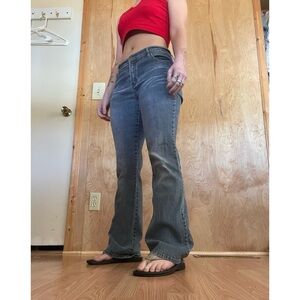 Classic Gray Boot-Cut Jeans - Mid-Rise Flare